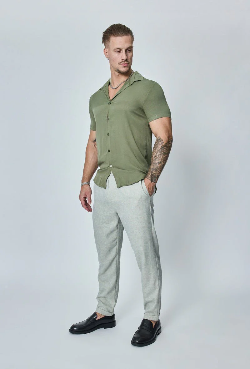 Chemise manches courtes décontractée à col à revers - Image 19