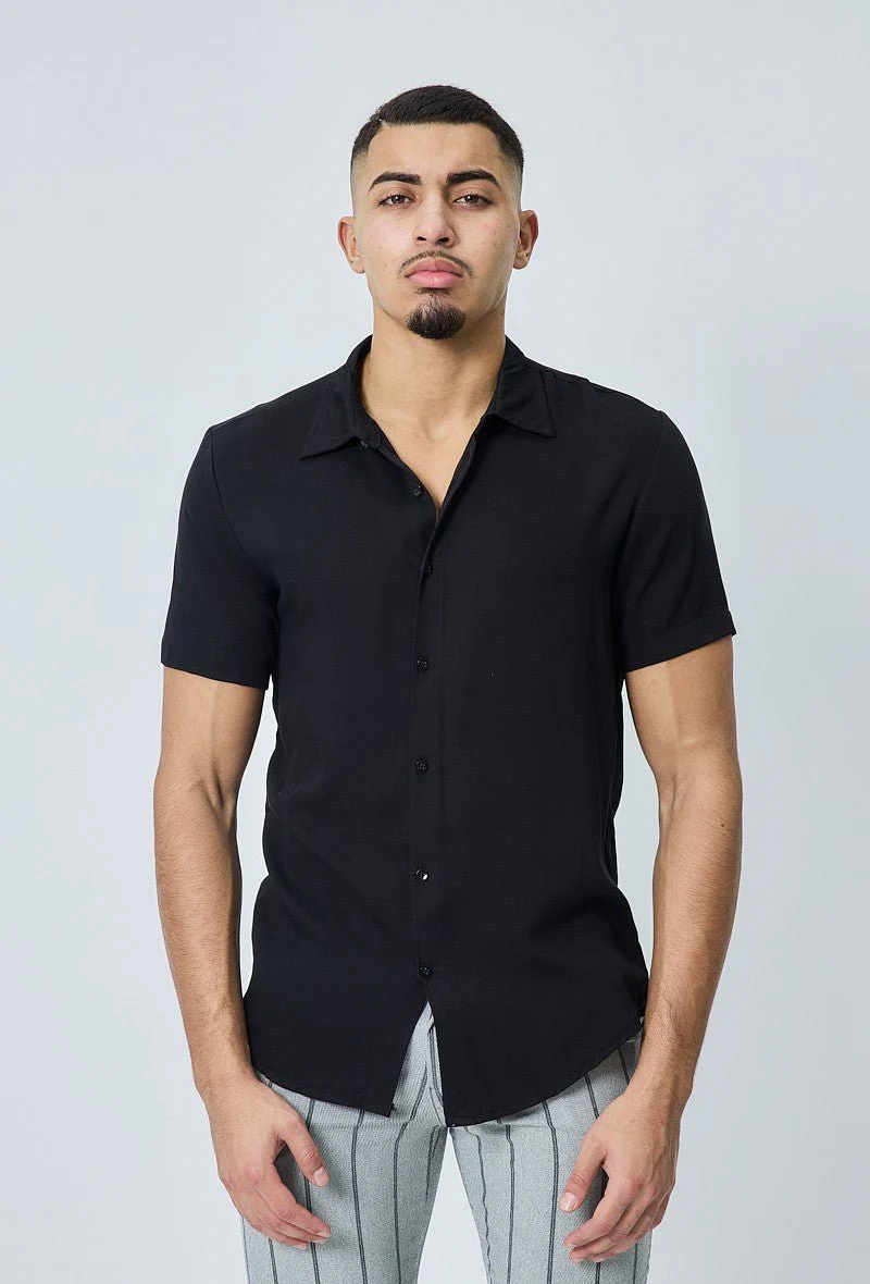 Chemise manches courtes décontractée à col à revers - Image 2