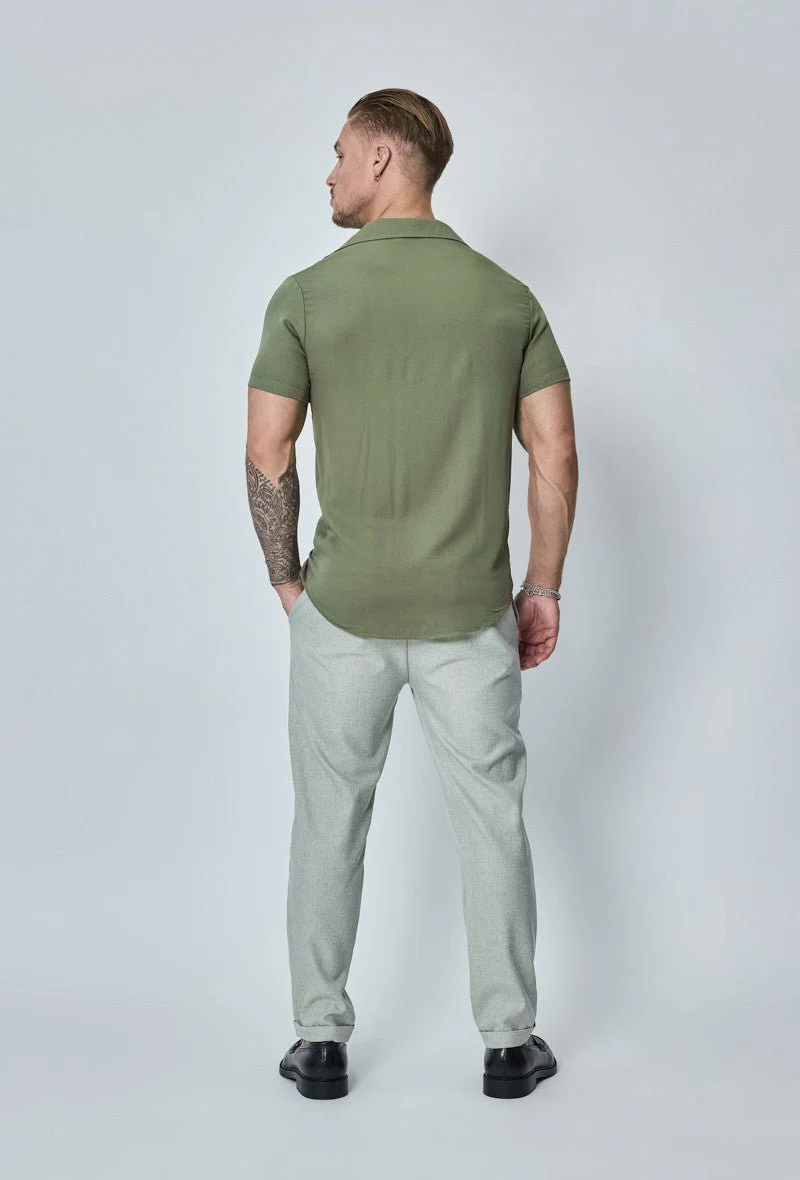 Chemise manches courtes décontractée à col à revers - Image 20