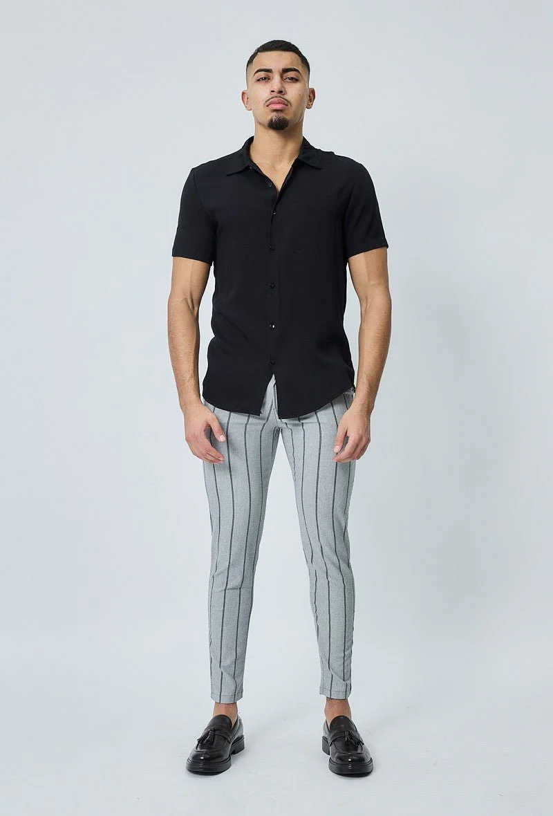 Chemise manches courtes décontractée à col à revers - Image 4