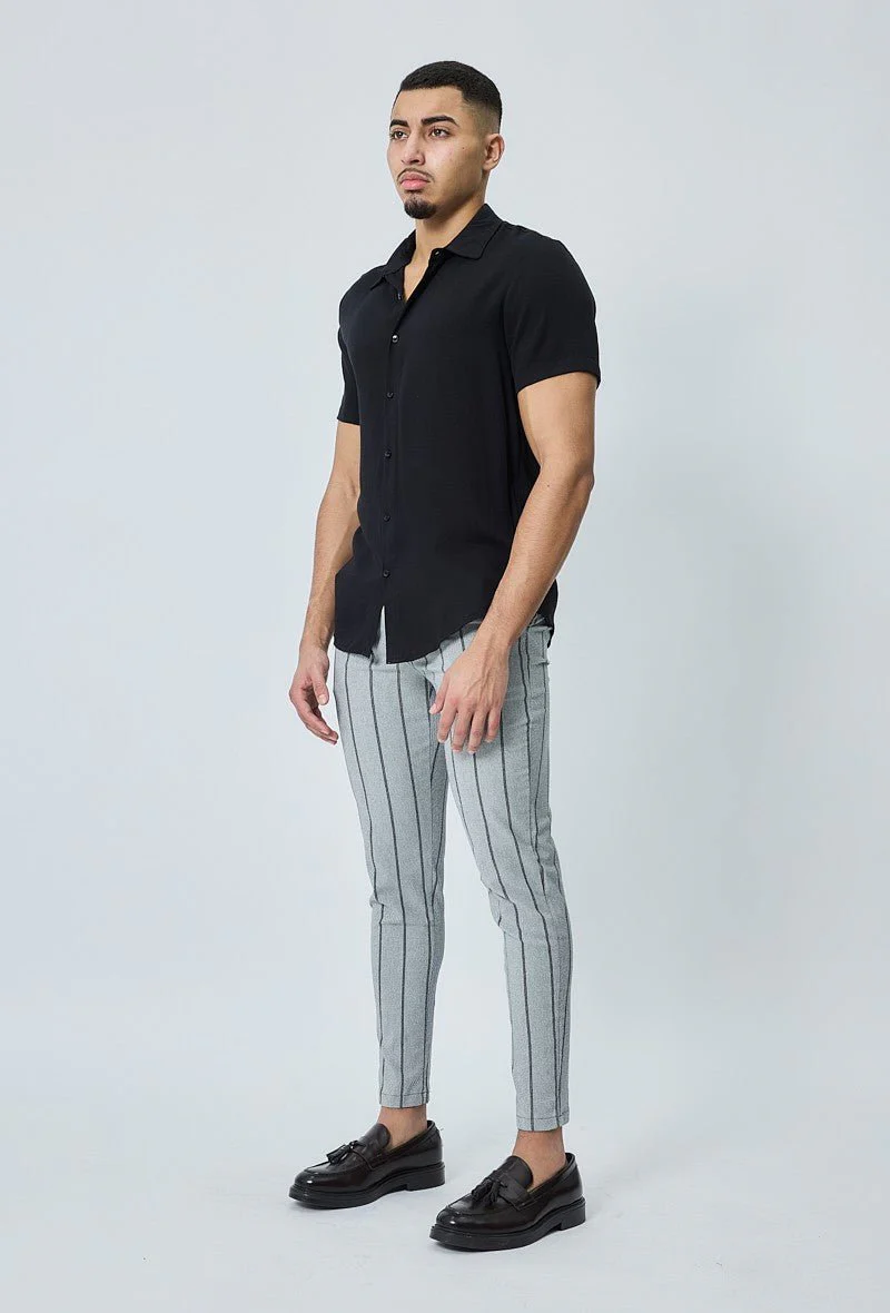 Chemise manches courtes décontractée à col à revers - Image 5