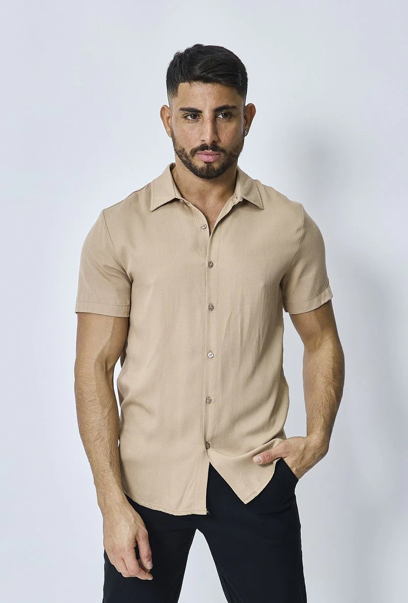 Chemise manches courtes décontractée à col à revers - Image 7