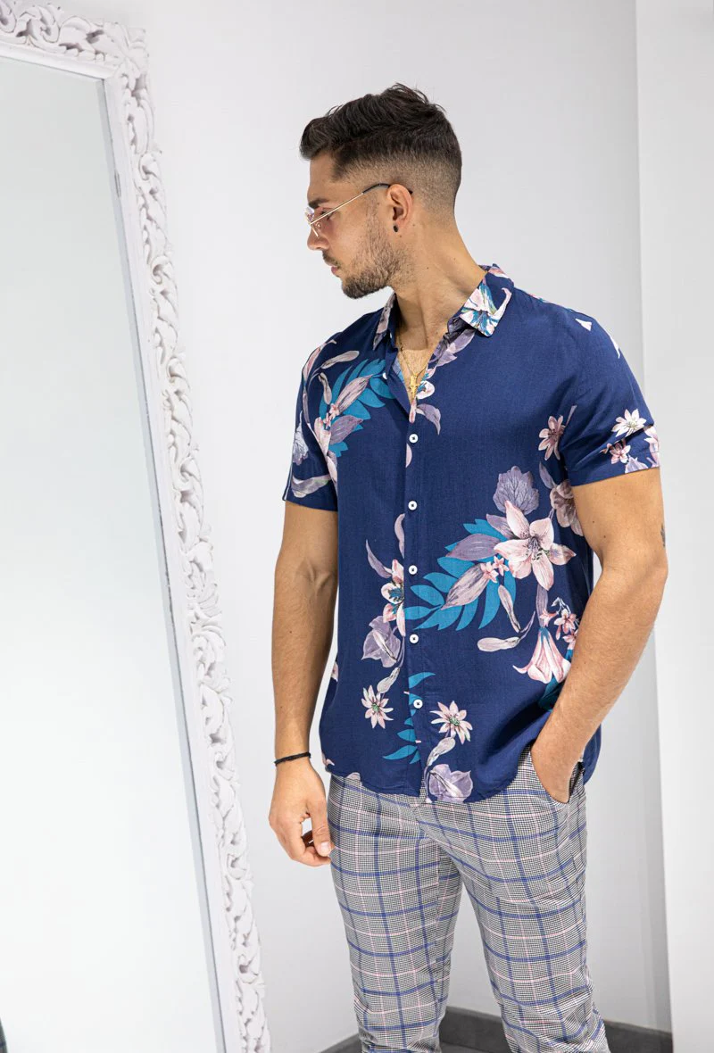 Chemise manches courtes fleuri - Image 10