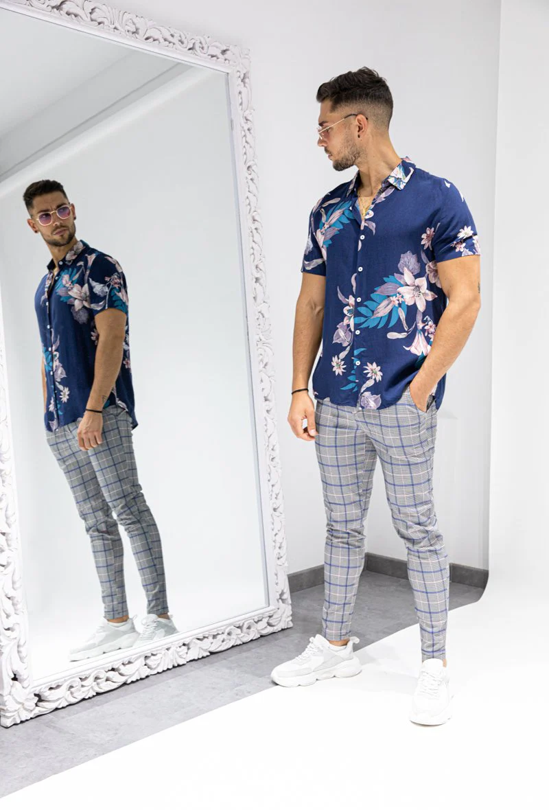 Chemise manches courtes fleuri - Image 11