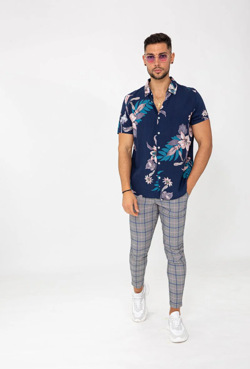 Chemise manches courtes fleuri - Image 12