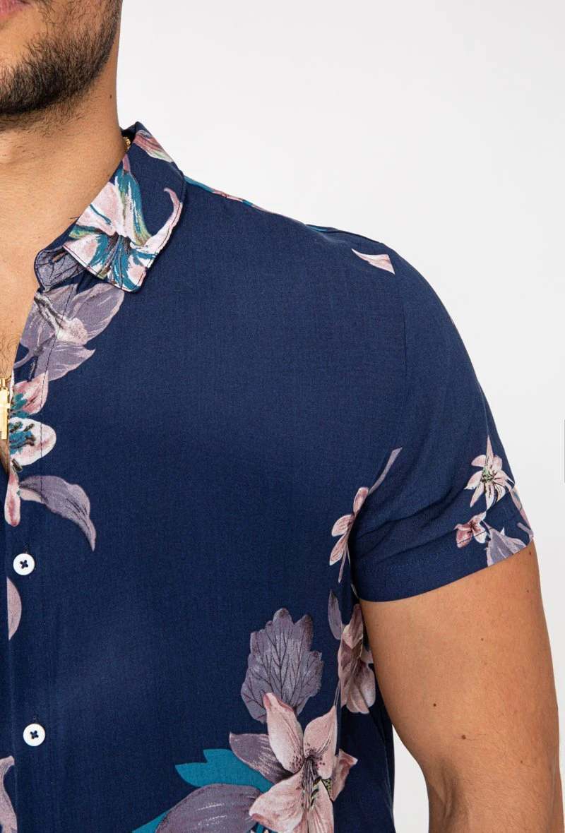 Chemise manches courtes fleuri - Image 13