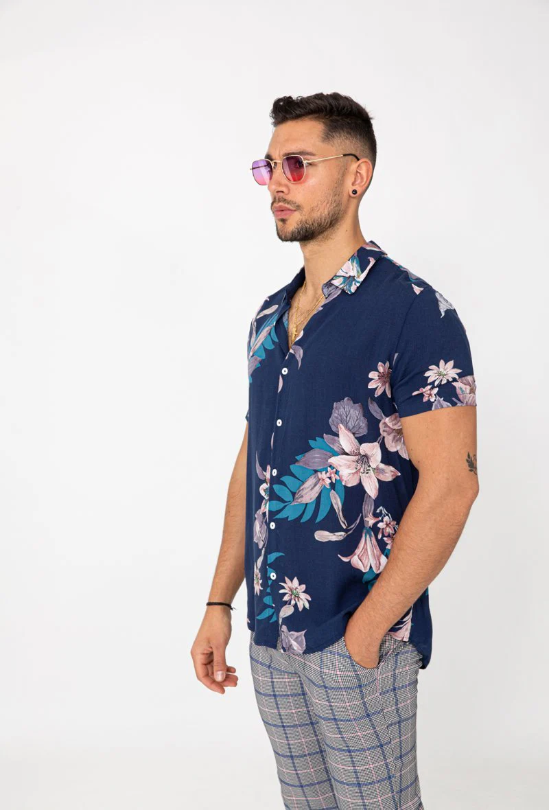 Chemise manches courtes fleuri - Image 14