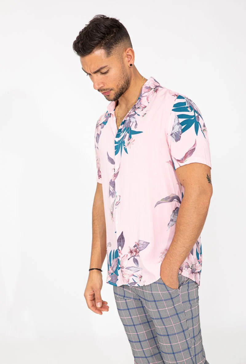Chemise manches courtes fleuri - Image 4
