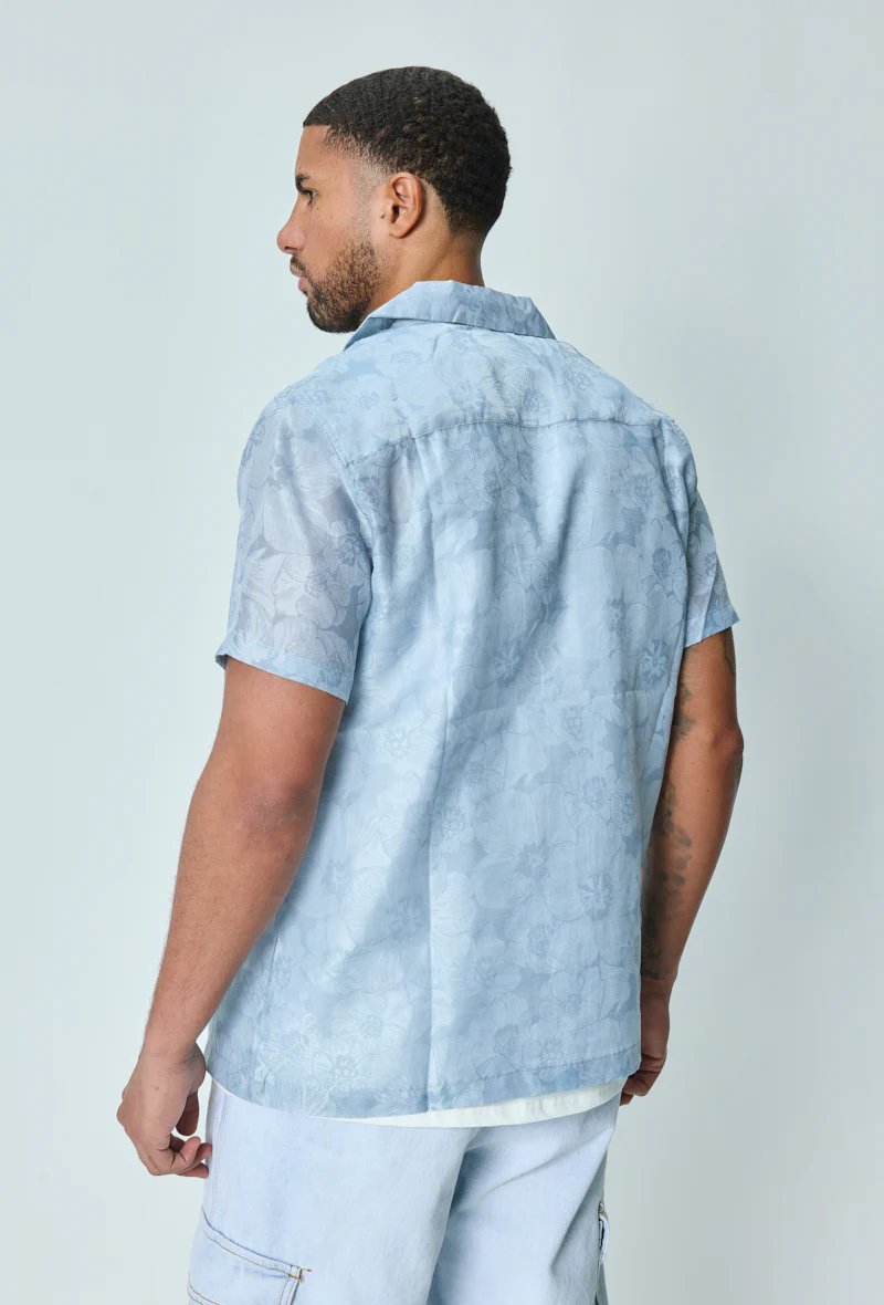 Chemise manches courtes fleurie - Image 10
