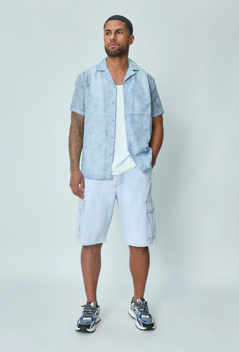 Chemise manches courtes fleurie - Image 11