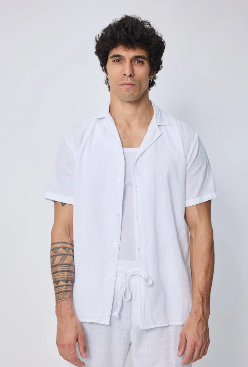 Chemise unie à manches courtes - Image 15