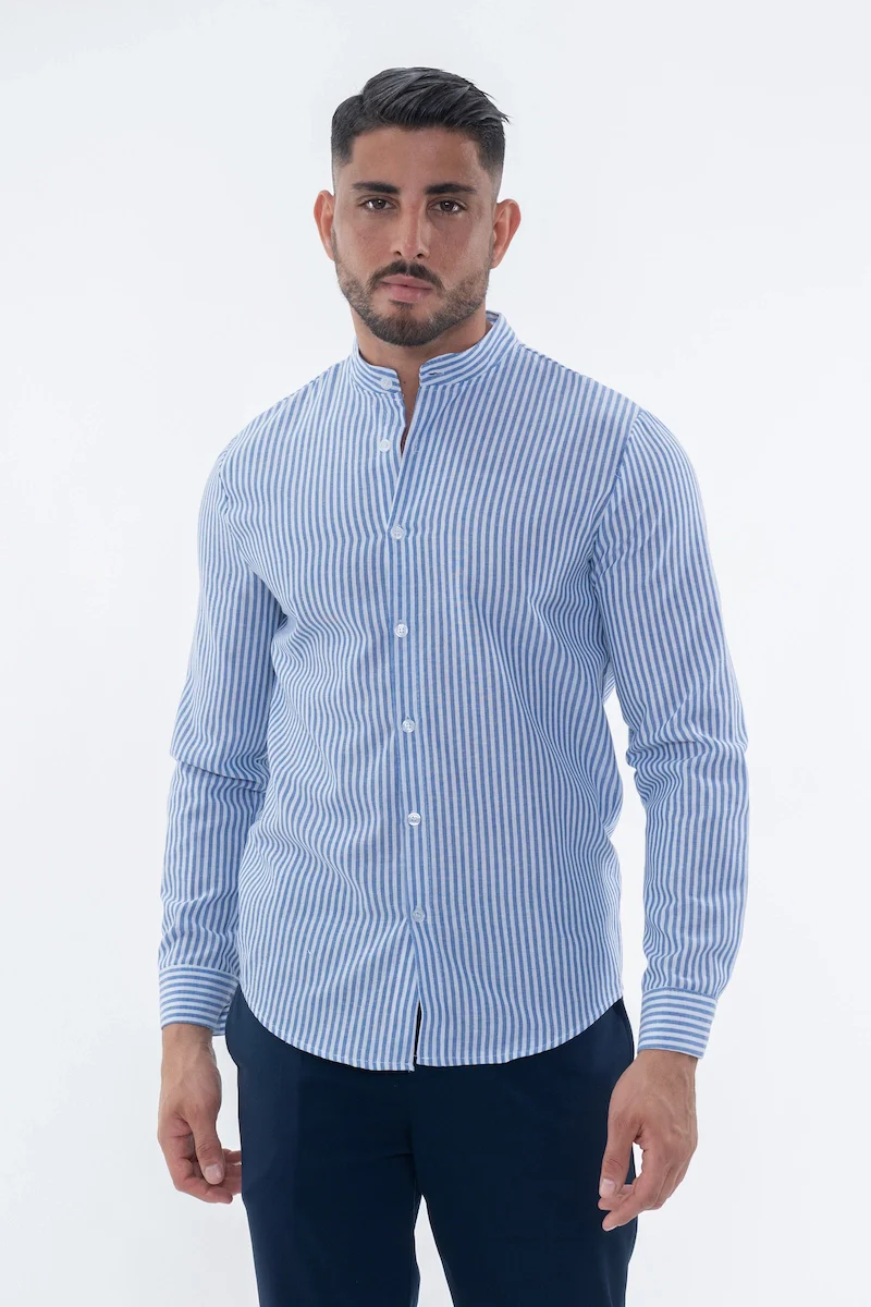 Chemise manches longues à rayures - Image 3