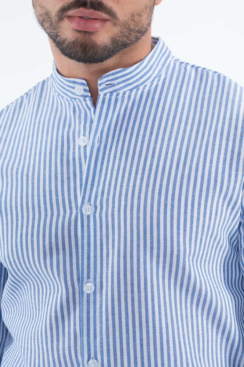 Chemise manches longues à rayures - Image 4