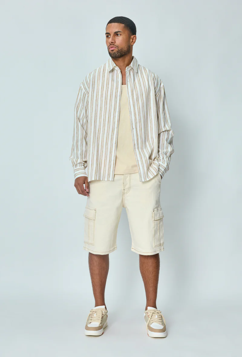 Chemise manches longues à rayures - Image 10