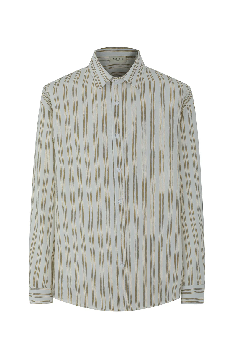 Chemise manches longues à rayures - Image 11