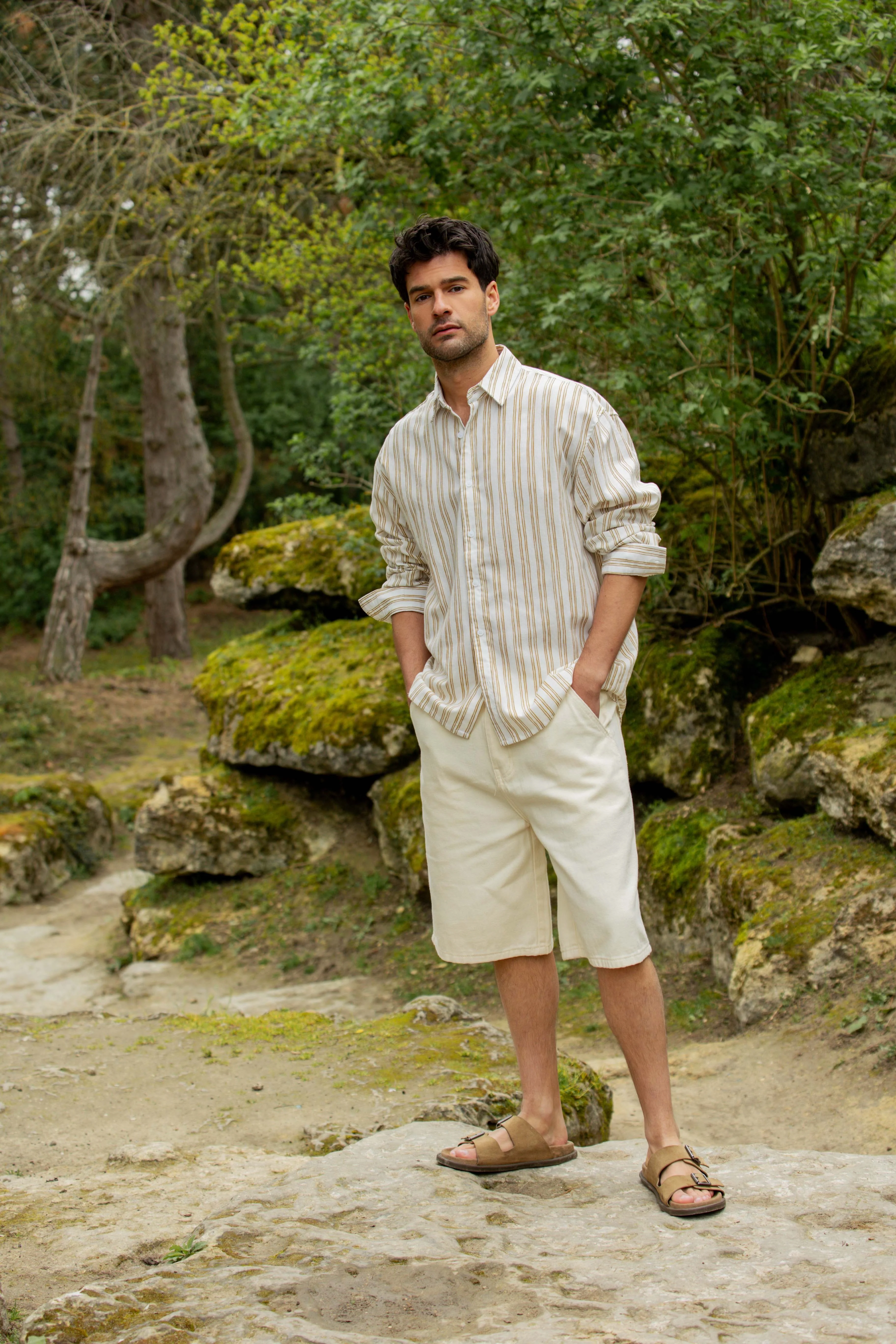 Chemise manches longues à rayures - Image 2