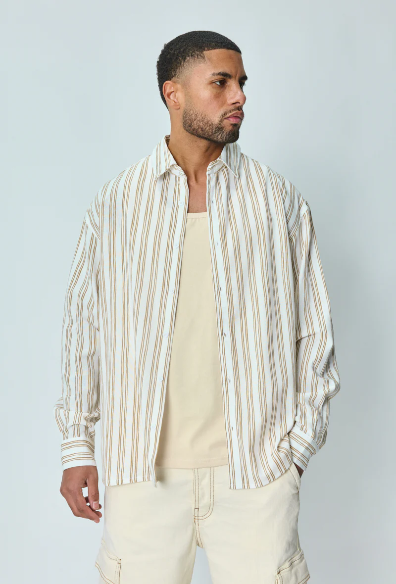 Chemise manches longues à rayures - Image 5