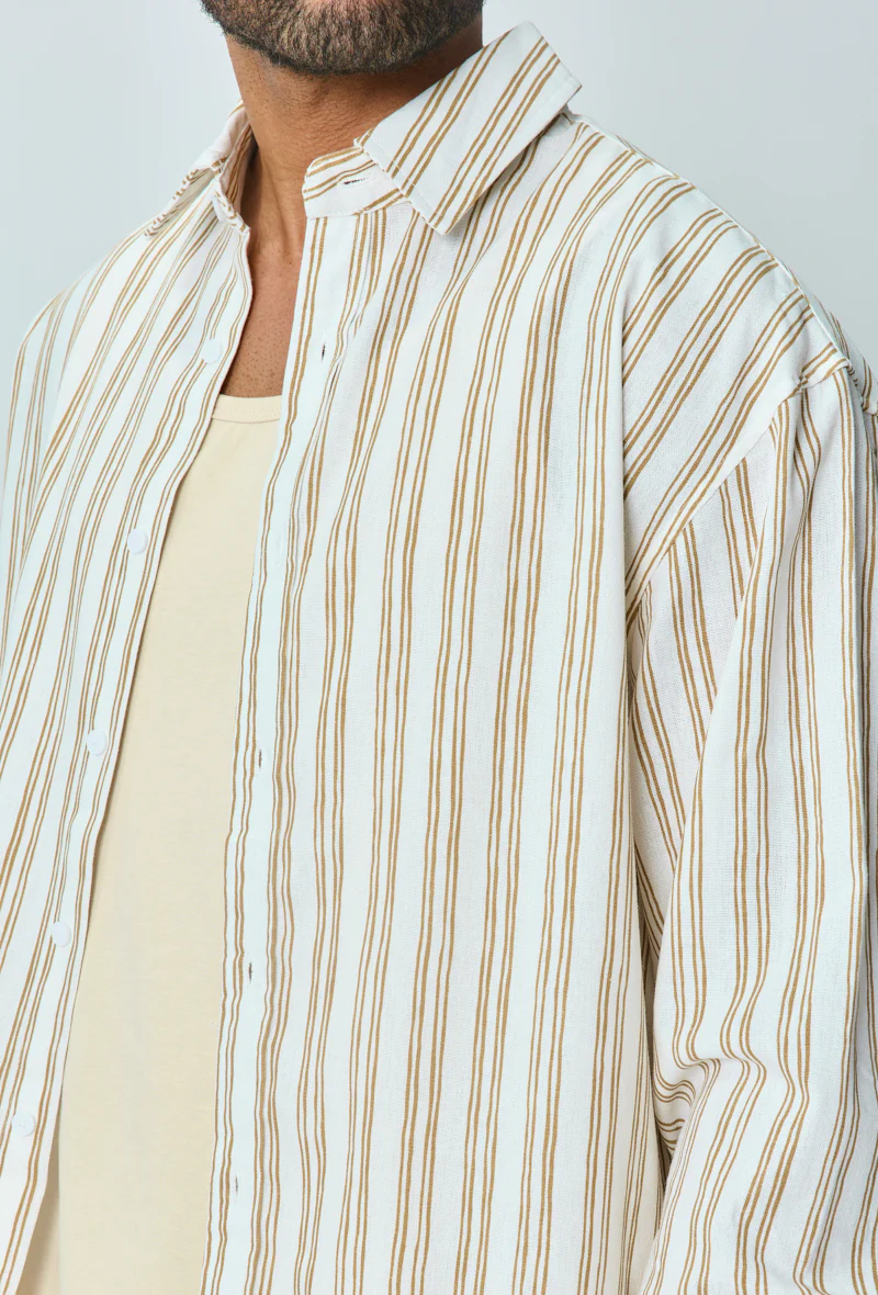 Chemise manches longues à rayures - Image 6