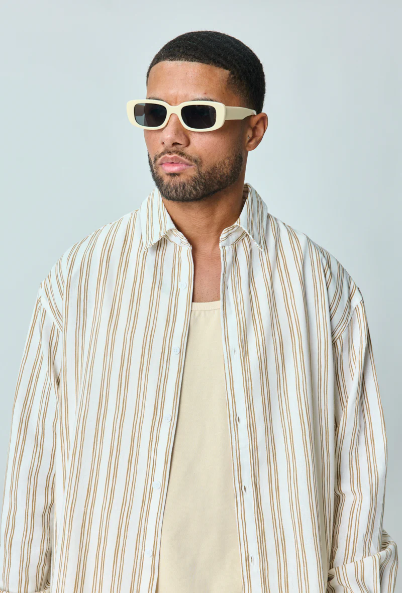 Chemise manches longues à rayures - Image 7