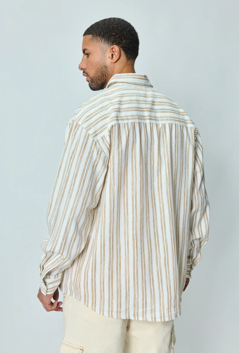 Chemise manches longues à rayures - Image 9
