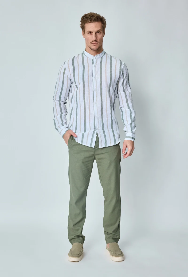Chemise rayée manches longues - Image 10