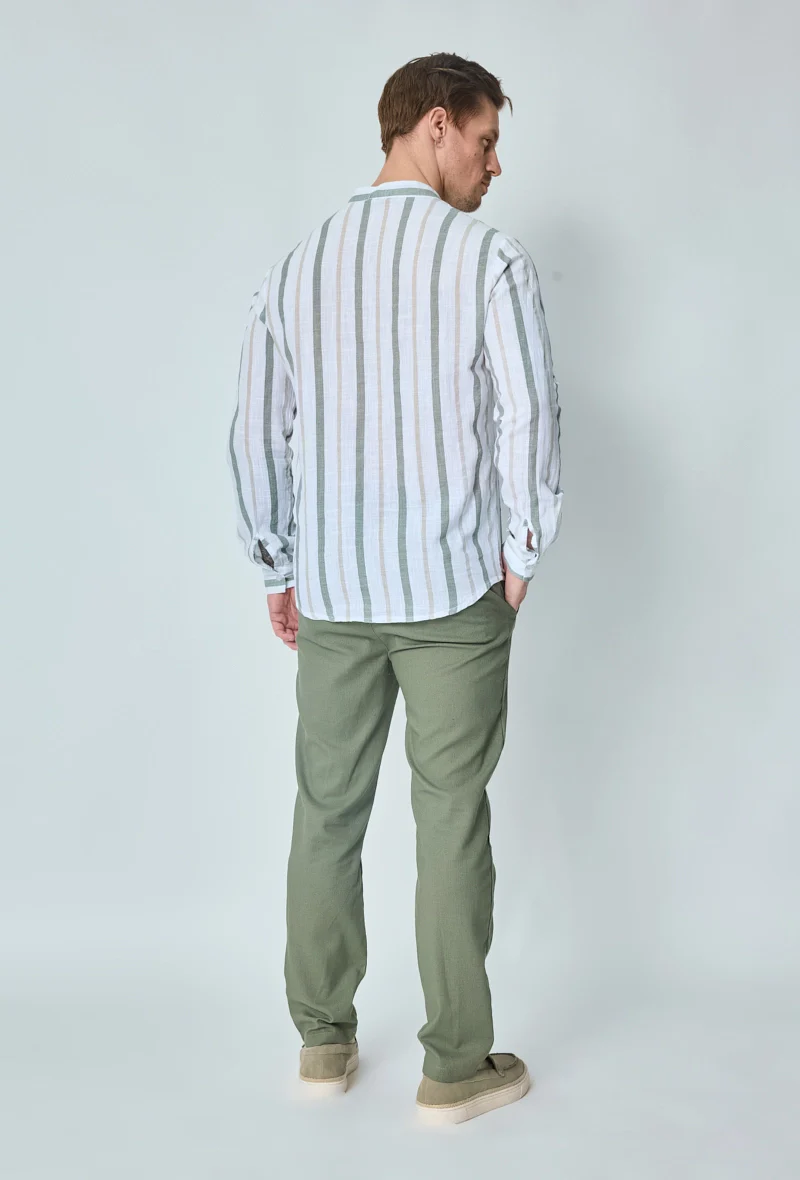 Chemise rayée manches longues - Image 11