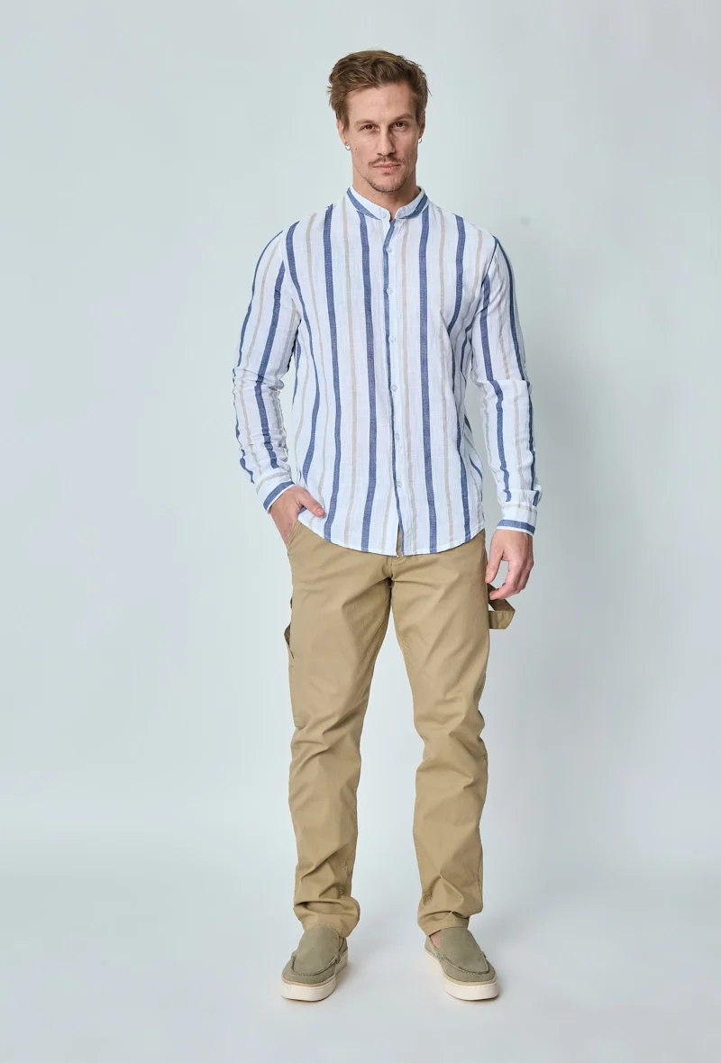Chemise rayée manches longues - Image 16