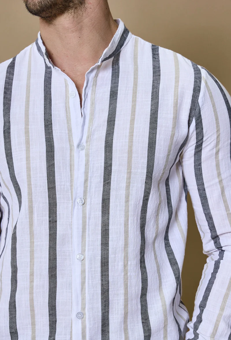 Chemise rayée manches longues - Image 2