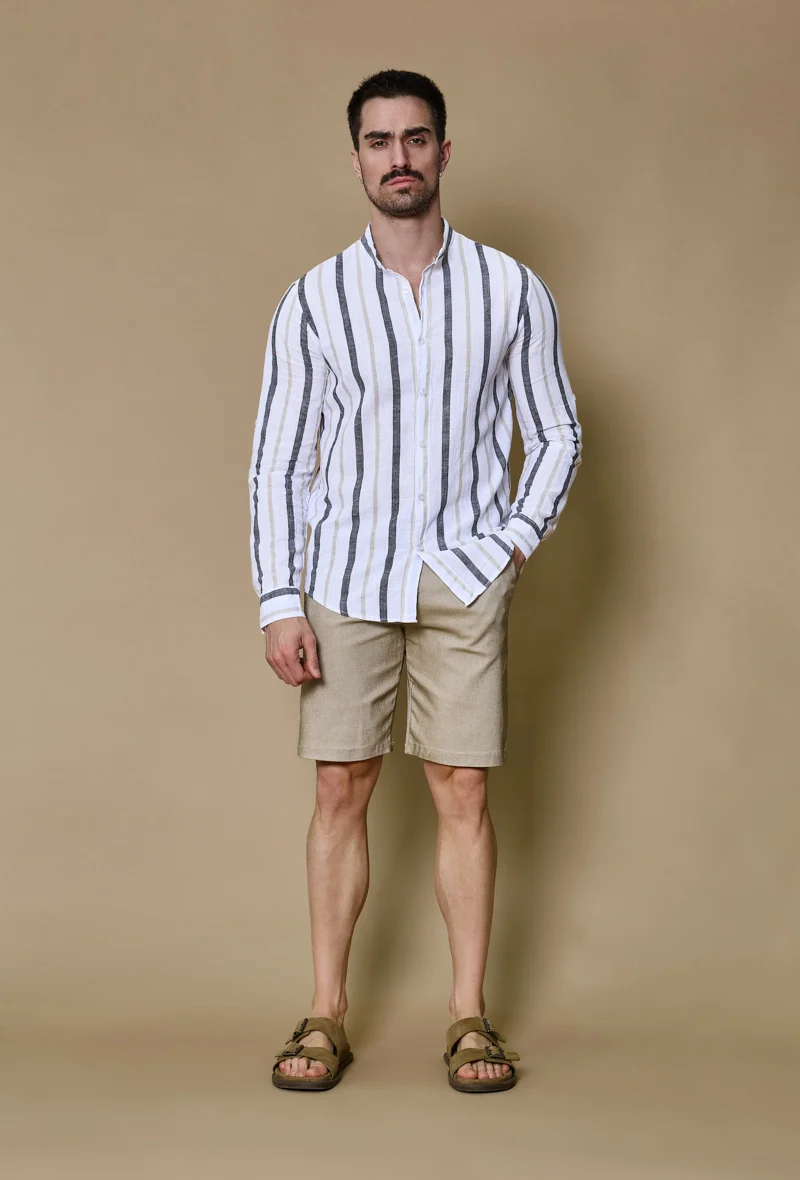 Chemise rayée manches longues - Image 3