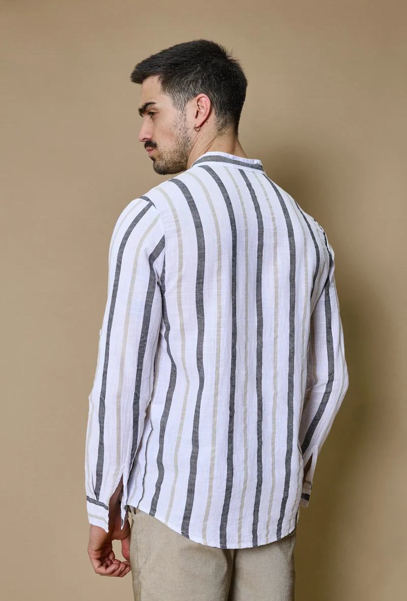 Chemise rayée manches longues - Image 5