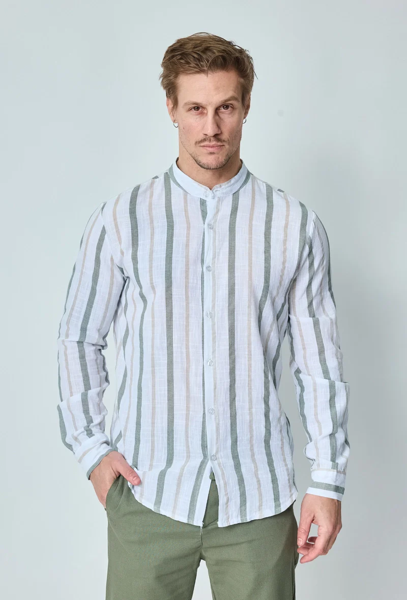 Chemise rayée manches longues - Image 6