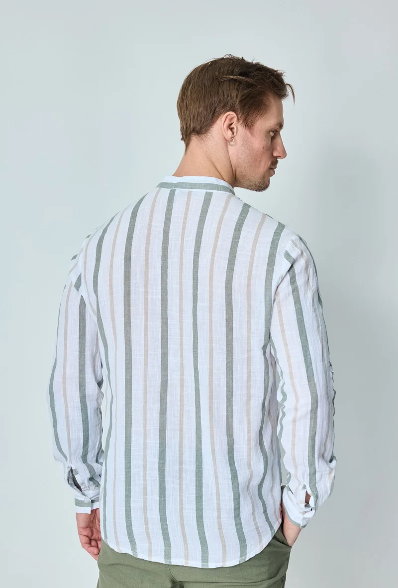 Chemise rayée manches longues - Image 9