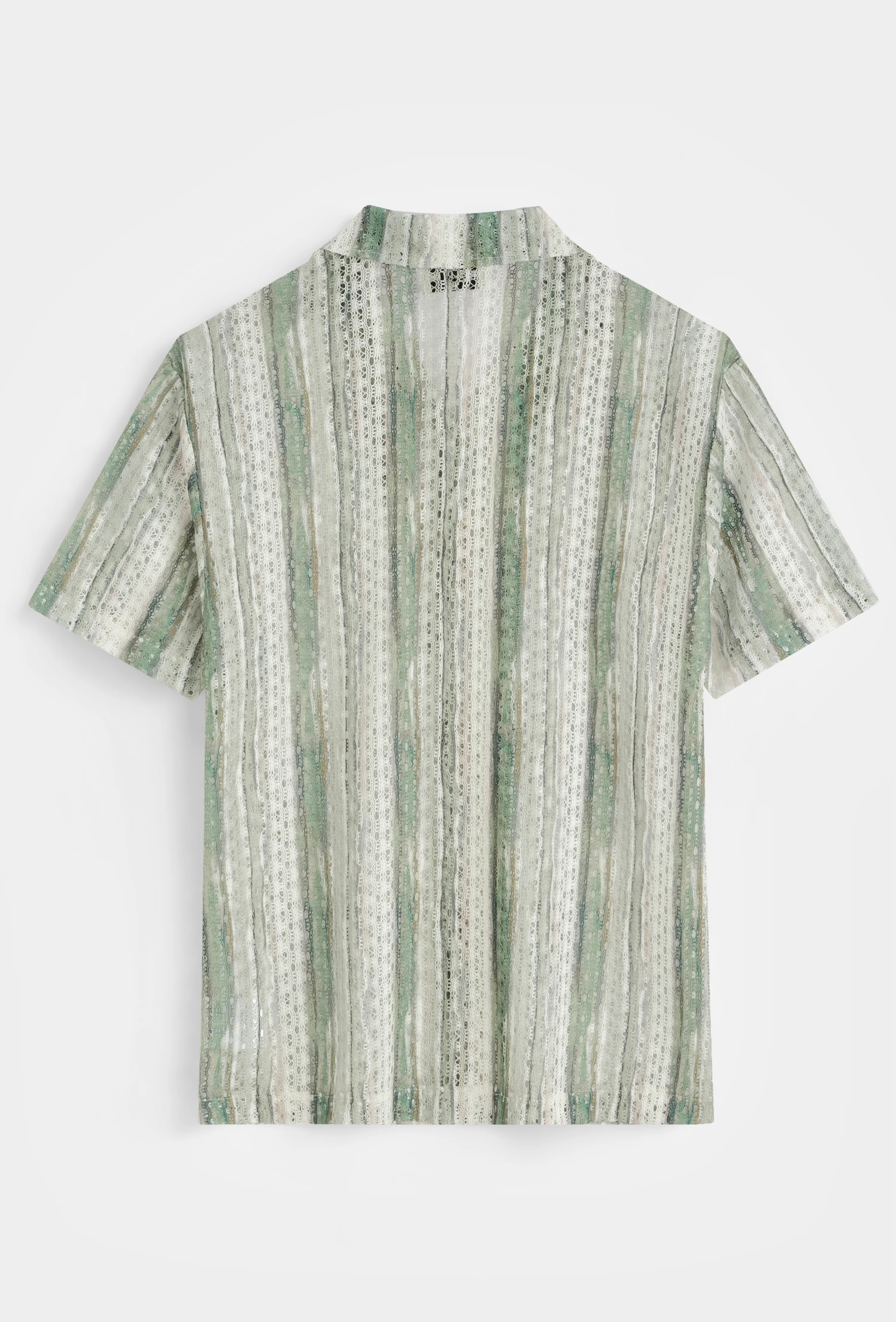 Chemise rayée col cubain - Image 3