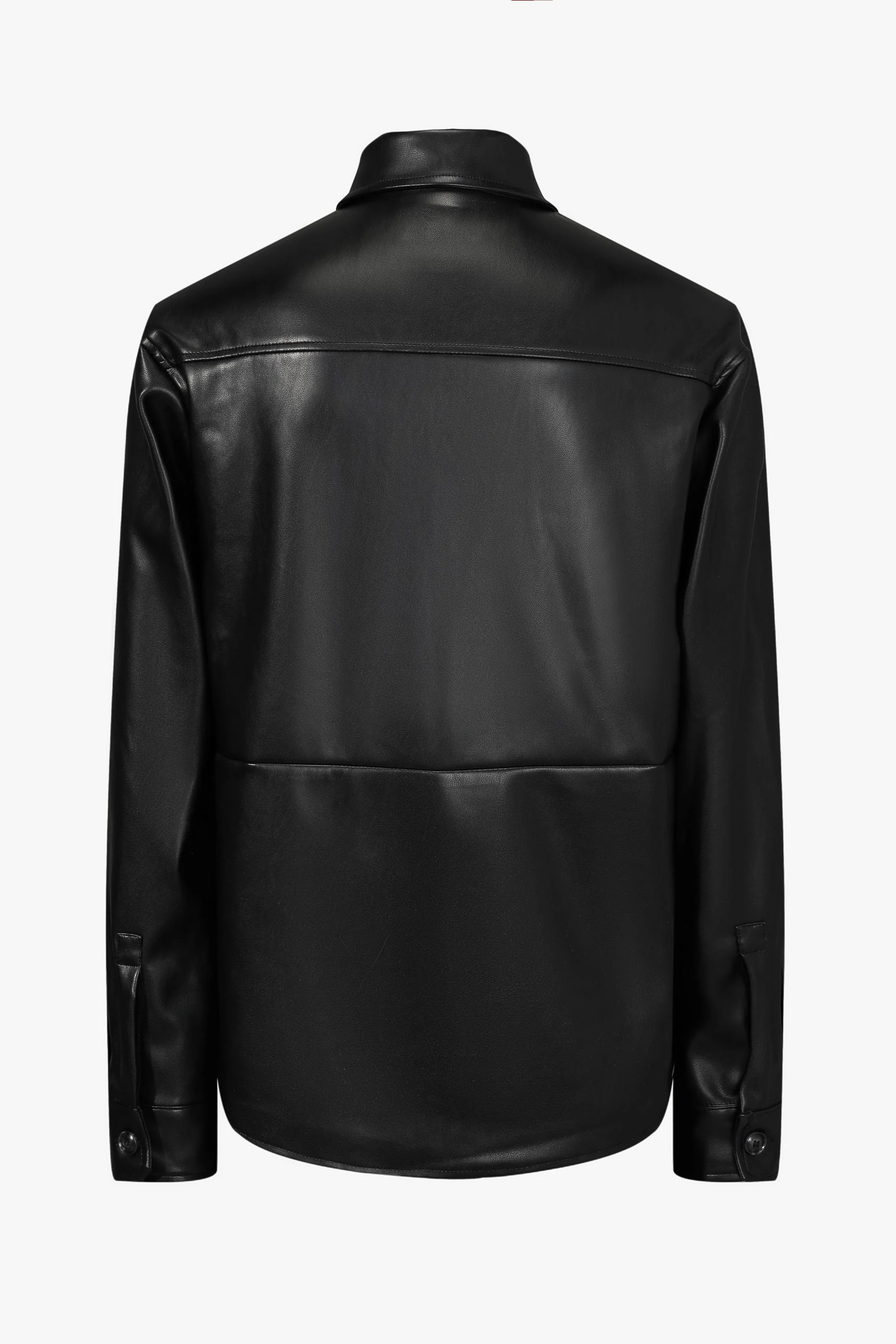 Veste similicuir à empiècement - Image 7