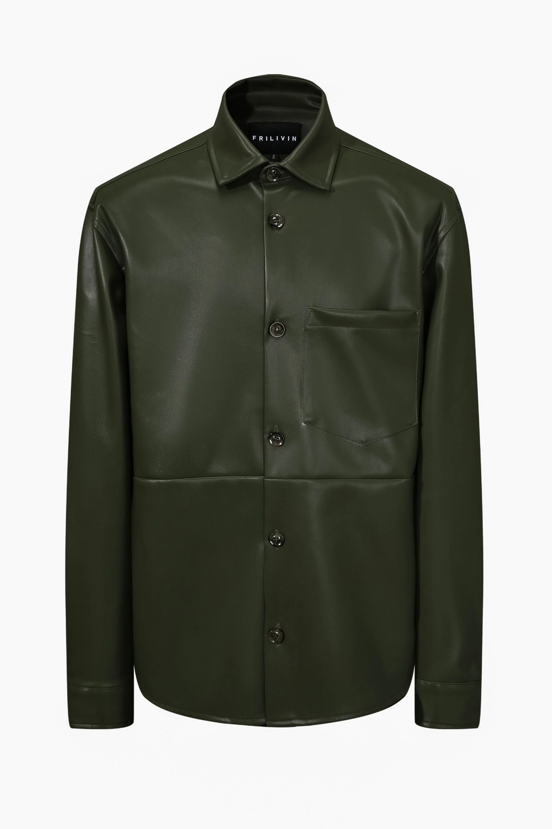 Veste similicuir à empiècement - Image 8