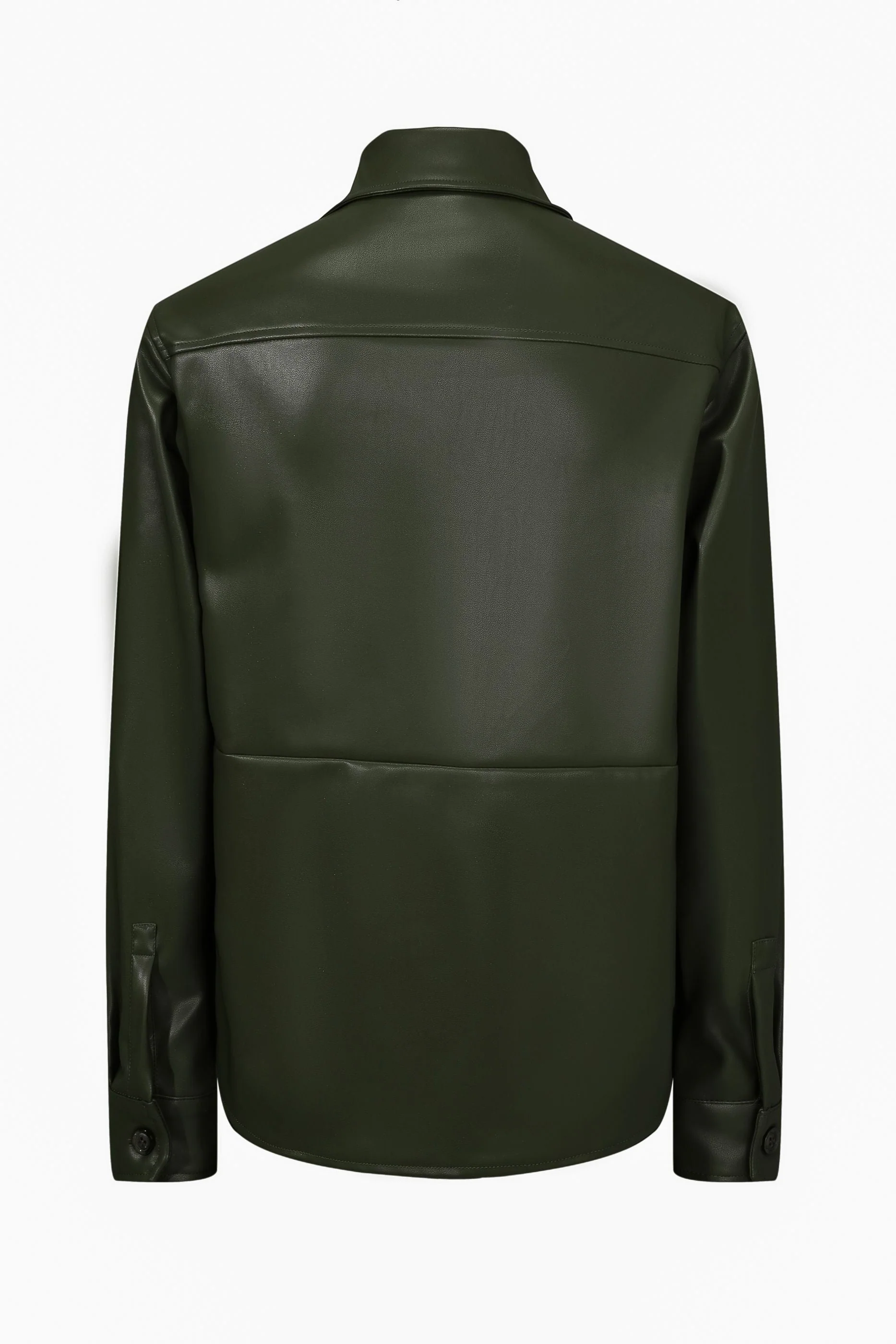 Veste similicuir à empiècement - Image 9