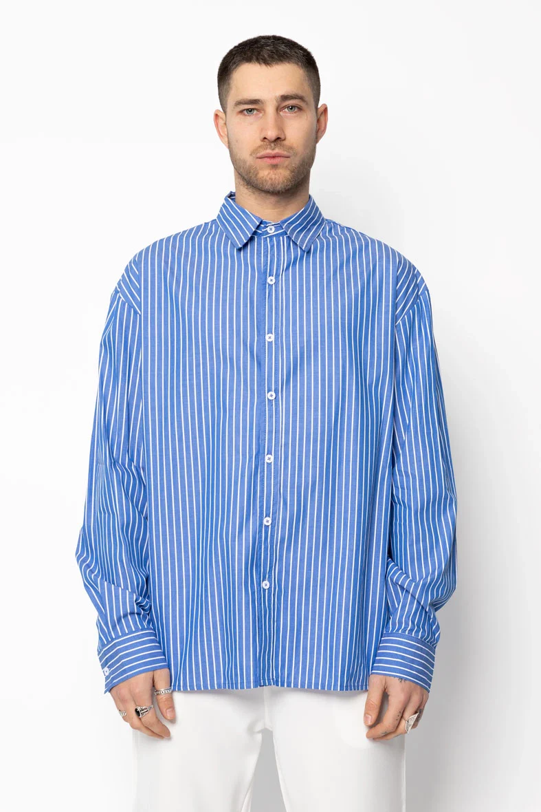 Chemise simple à rayures