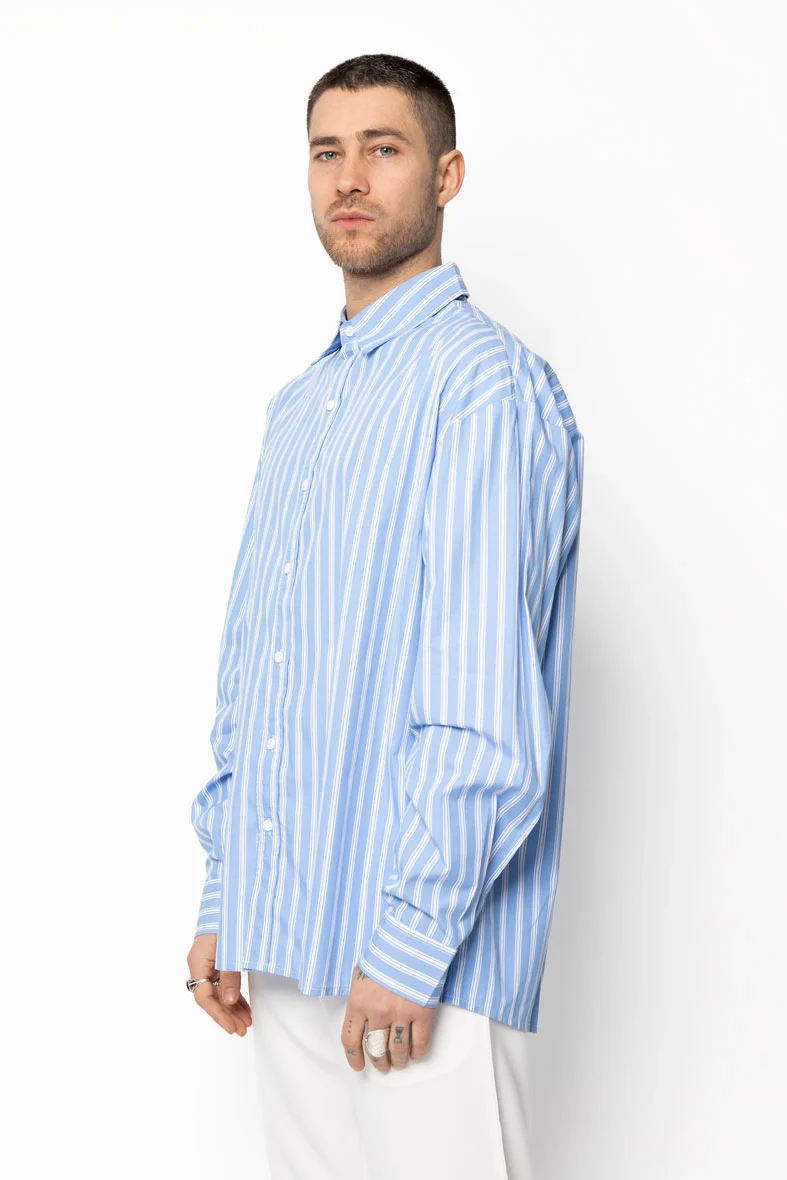 Chemise simple à rayures - Image 8