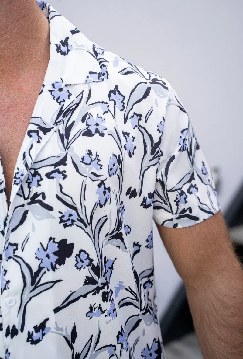 Chemise structurée à motifs fleuri - Image 4