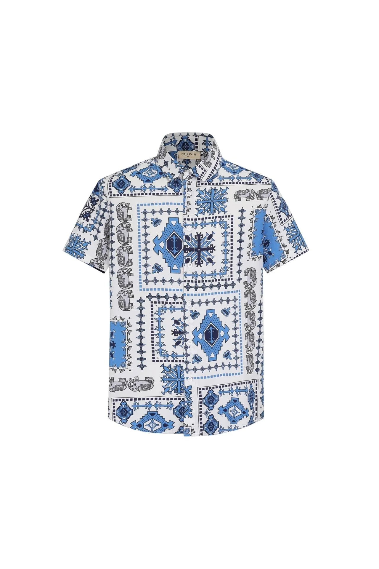 Chemise structurée à motifs baroque - Image 3