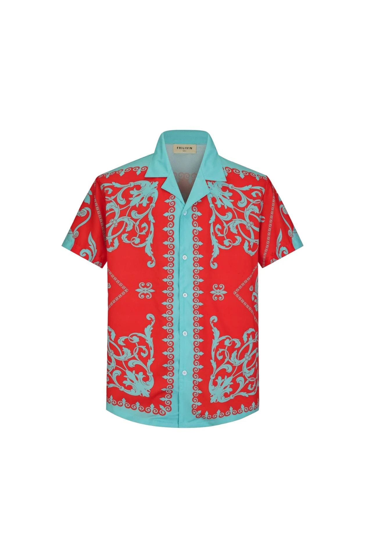 Chemise structurée à motifs baroque - Image 3