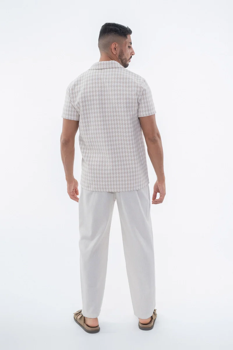 Chemise en tweed à carreaux manches courtes - Image 14
