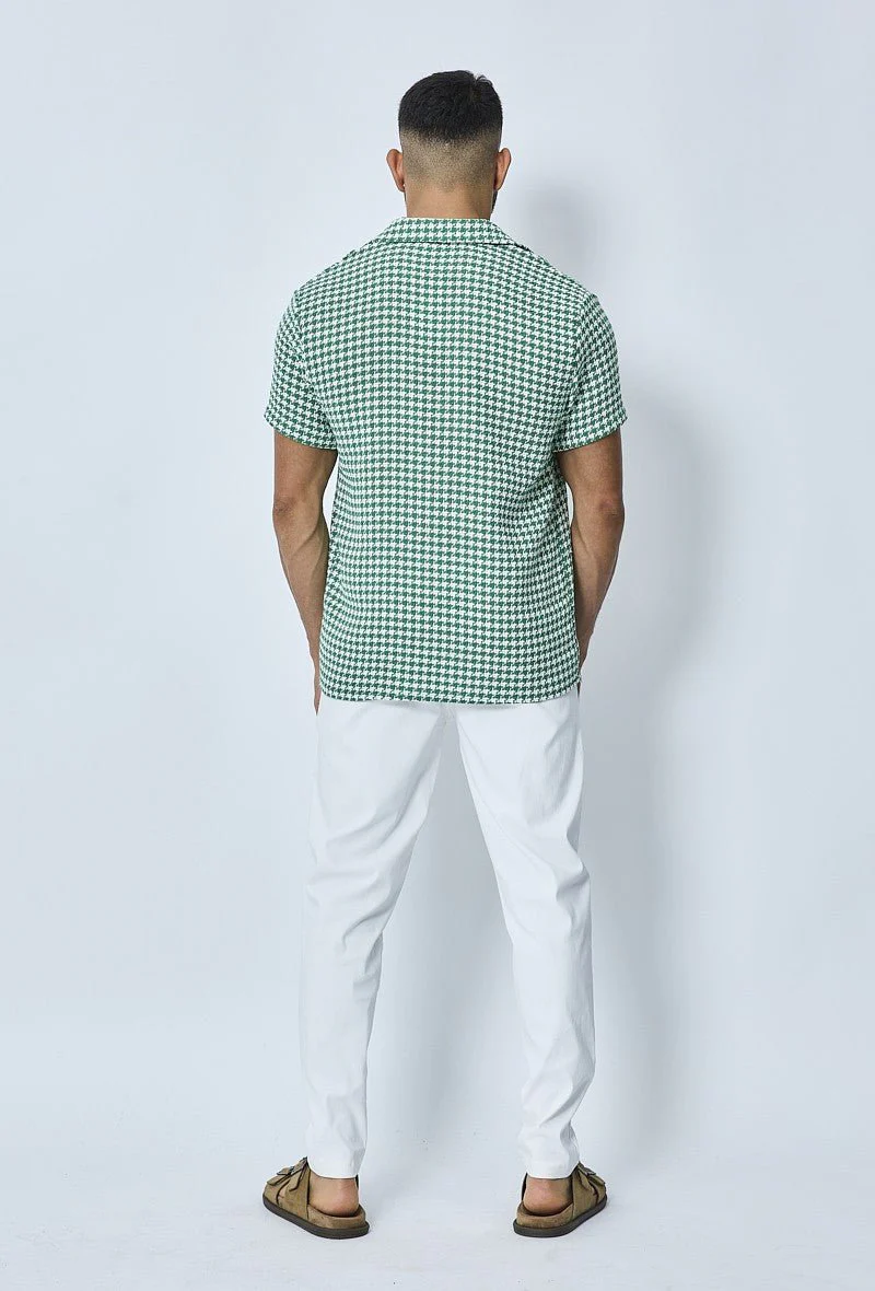 Chemise en tweed à carreaux manches courtes - Image 9