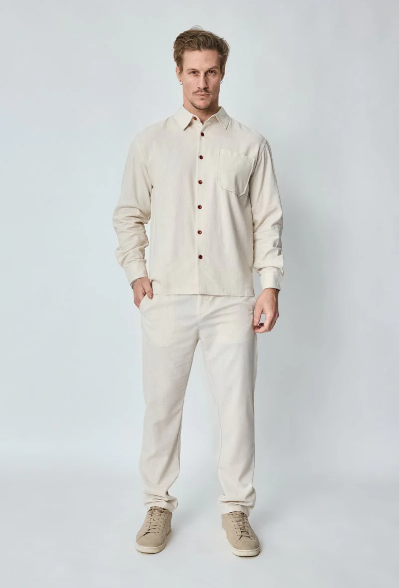 Chemise unie manches longues - Image 2
