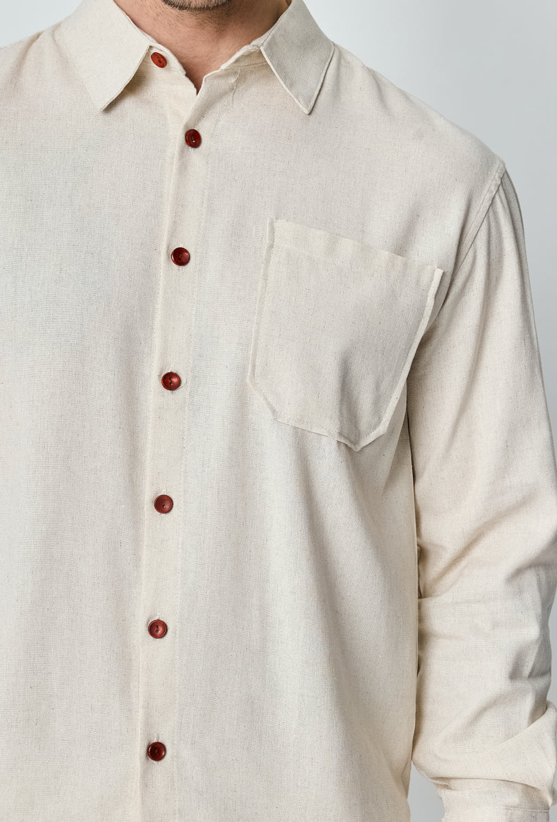 Chemise unie manches longues - Image 3