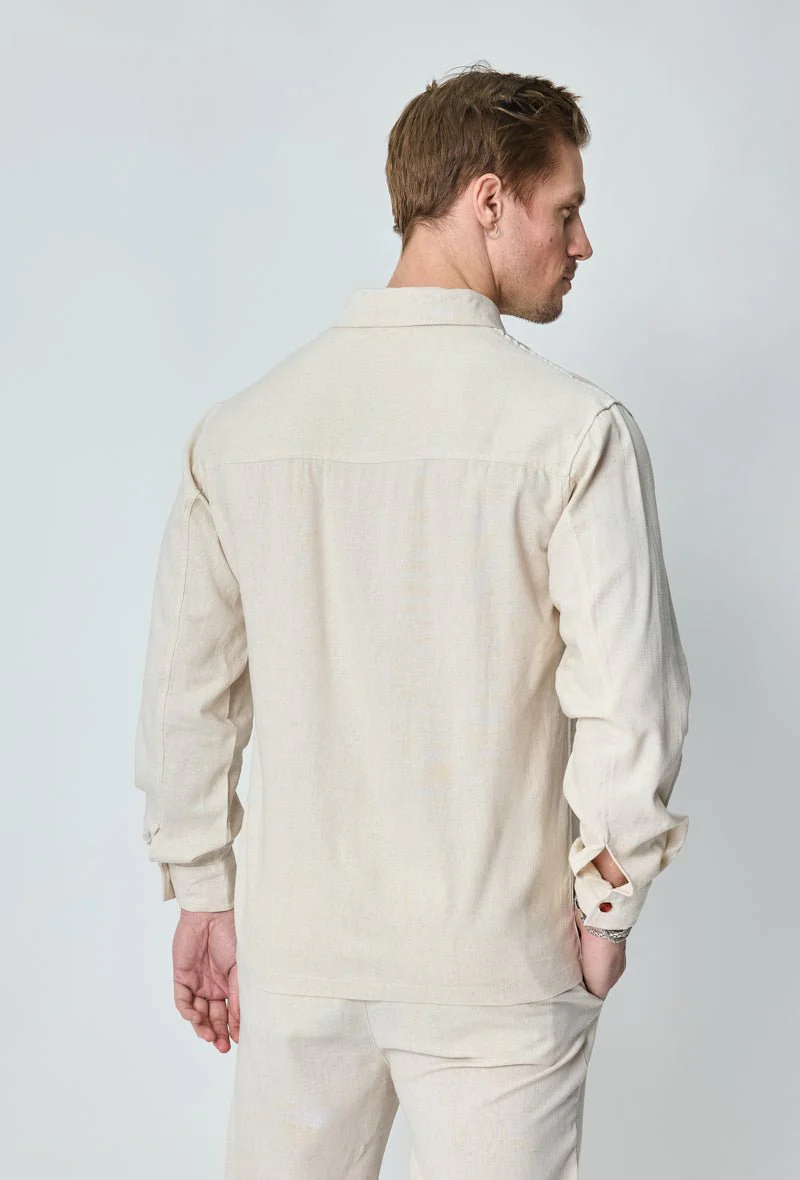 Chemise unie manches longues - Image 5