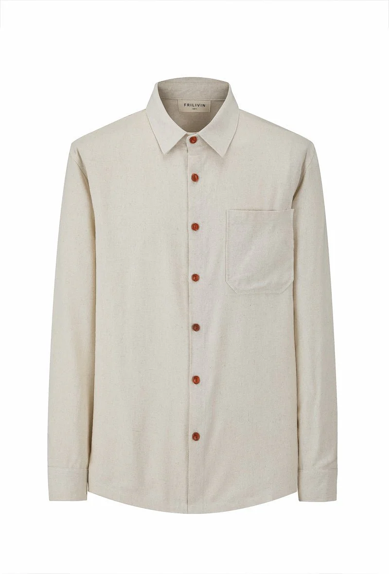 Chemise unie manches longues - Image 6