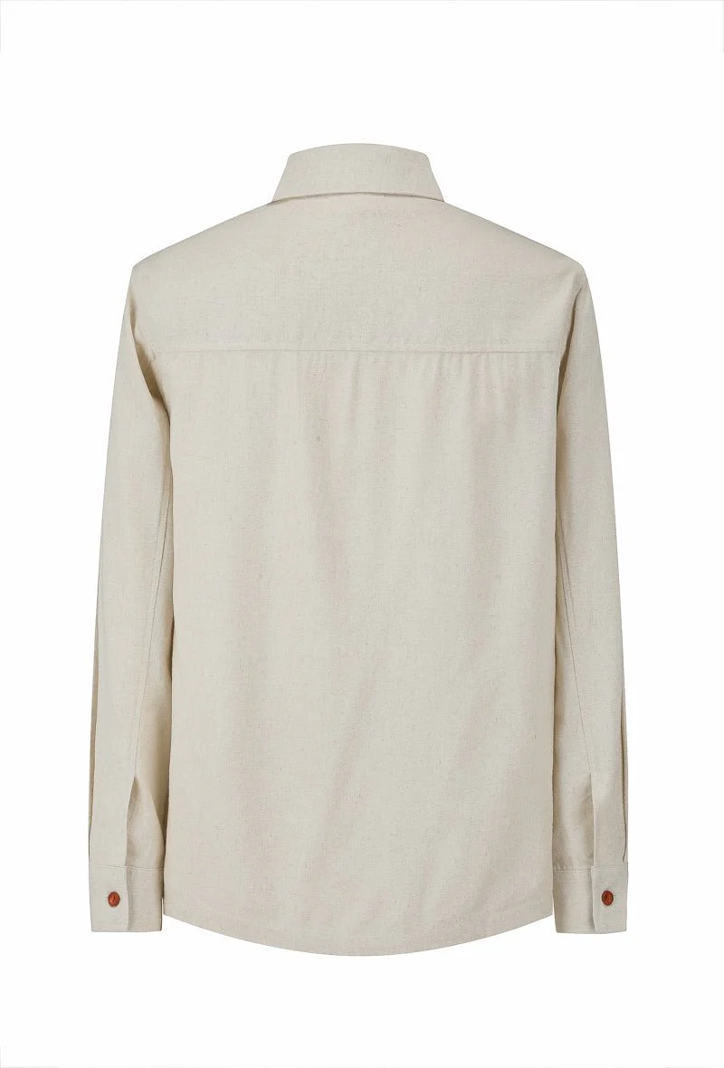 Chemise unie manches longues - Image 7