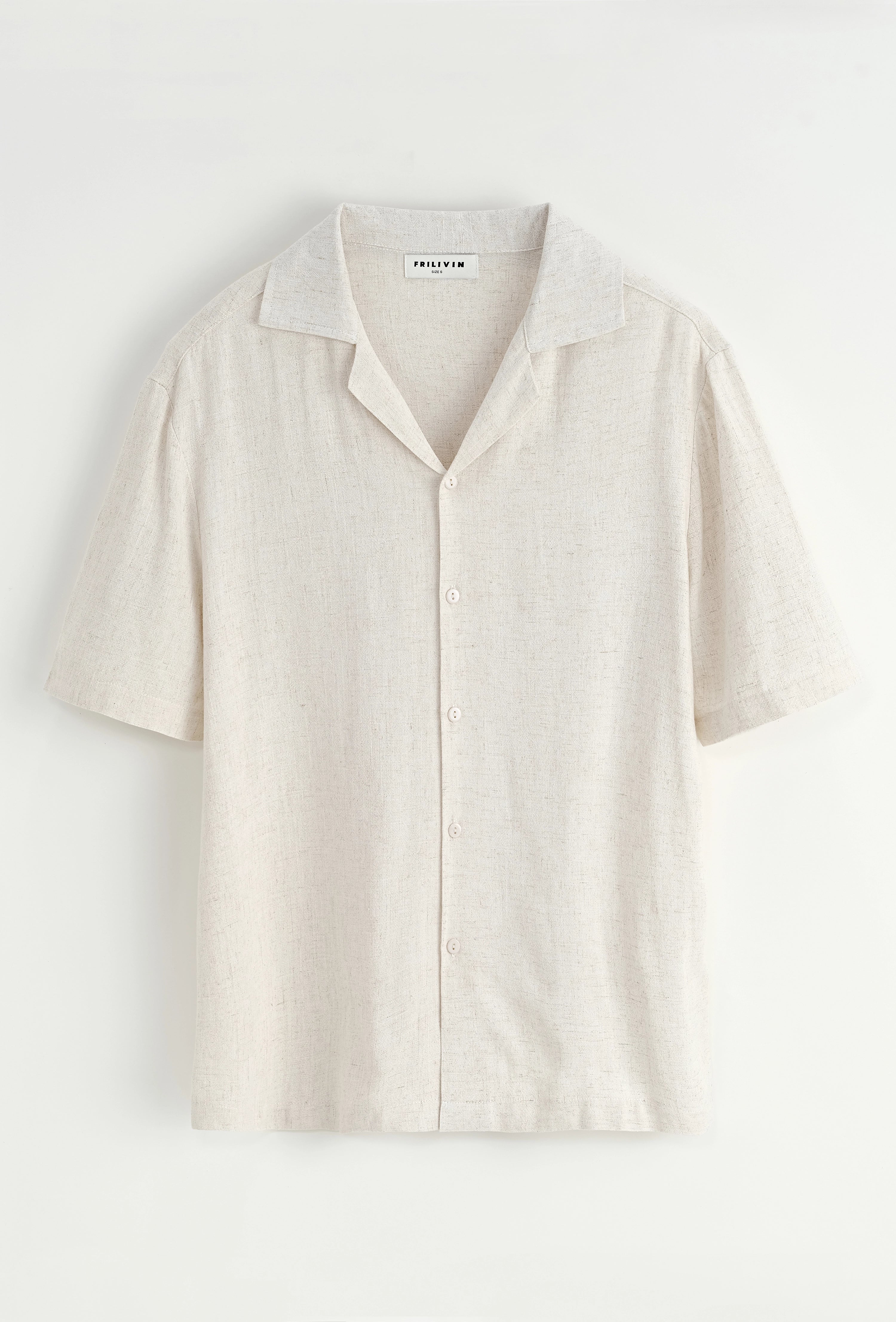 Chemise unie à boutons manches courtes - Image 9
