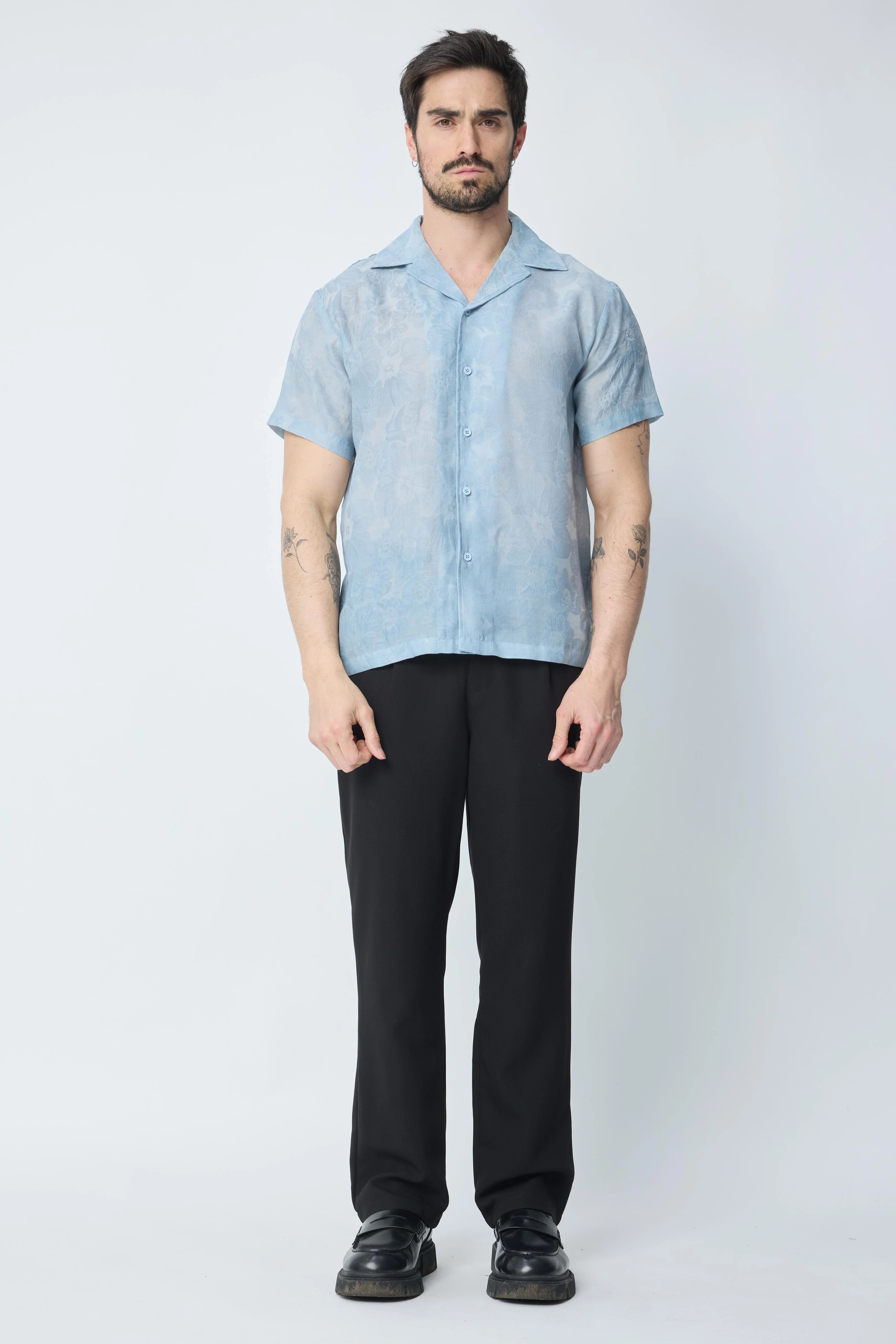 Chemise unie à manches courtes - Image 4